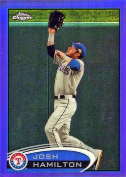 2012 Topps Chrome - Purple Refractors #30 Josh Hamilton Front