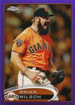 2012 Topps Chrome - Purple Refractors #98 Brian Wilson Front