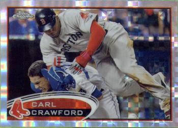 2012 Topps Chrome - X-Fractors #29 Carl Crawford Front