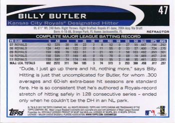 2012 Topps Chrome - X-Fractors #47 Billy Butler Back