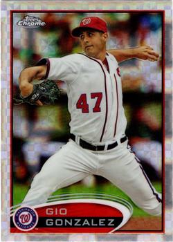 2012 Topps Chrome - X-Fractors #53 Gio Gonzalez Front