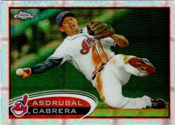 2012 Topps Chrome - X-Fractors #128 Asdrubal Cabrera Front