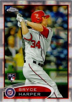 2012 Topps Chrome - X-Fractors #196 Bryce Harper Front