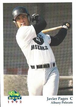 1992 Classic Best Albany Polecats #11 Javier Pages Front