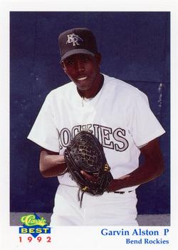 1992 Classic Best Bend Rockies #5 Garvin Alston Front