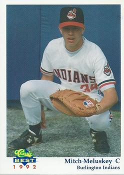 1992 Classic Best Burlington Indians #22 Mitch Meluskey Front