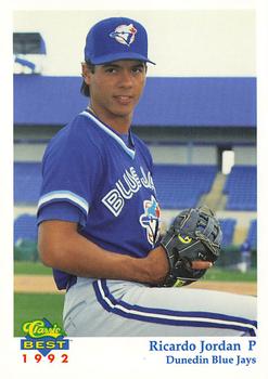 1992 Classic Best Dunedin Blue Jays #11 Ricardo Jordan Front