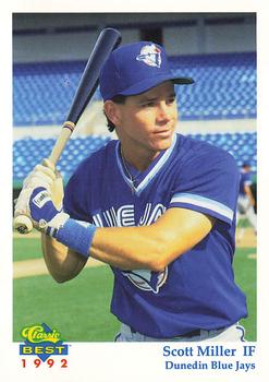 1992 Classic Best Dunedin Blue Jays #25 Scott Miller Front