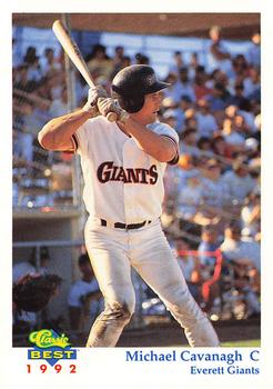 1992 Classic Best Everett Giants #21 Michael Cavanagh Front