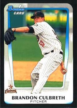 2011 Bowman Draft Picks & Prospects - Prospects #BDPP64 Brandon Culbreth Front