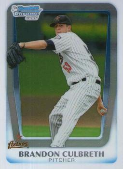 2011 Bowman Draft Picks & Prospects - Chrome Prospects #BDPP64 Brandon Culbreth Front