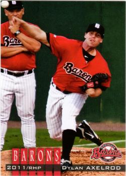 2011 Grandstand Birmingham Barons #NNO Dylan Axelrod Front