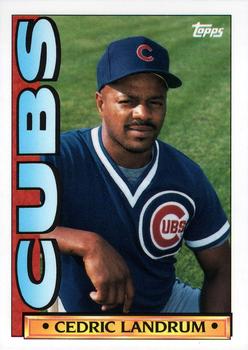 1990 Topps TV Chicago Cubs #51 Ced Landrum Front