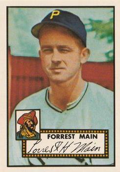 1983 Topps 1952 Reprint Series #397 Forrest Main Front