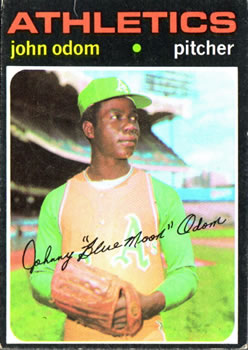 1971 Topps #523 John Odom Front