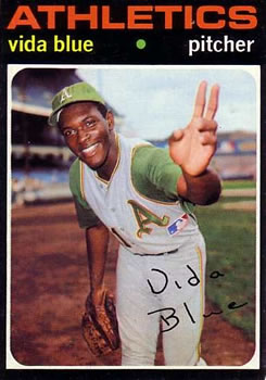 1971 Topps #544 Vida Blue Front