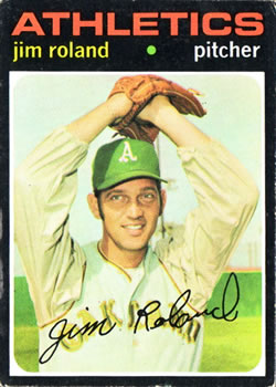 1971 Topps #642 Jim Roland Front