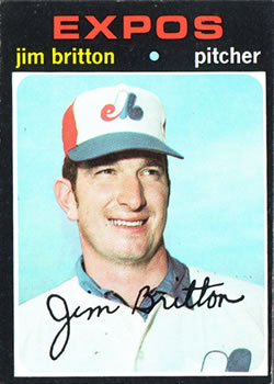 1971 Topps #699 Jim Britton Front