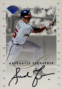 1996 Leaf Signature Series - Extended Series Autographs Century Marks #NNO Andruw Jones Front