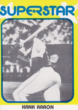 1980 TCMA Superstars #43 Hank Aaron Front