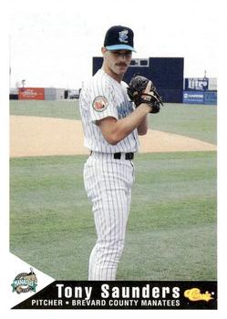 1994 Classic Best Brevard County Manatees #16 Tony Saunders Front
