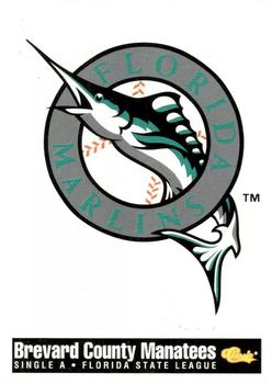 1994 Classic Best Brevard County Manatees #29 Florida Marlins Logo Front