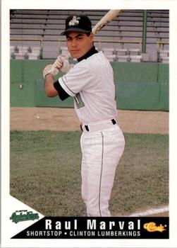 1994 Classic Best Clinton LumberKings #15 Raul Marval Front