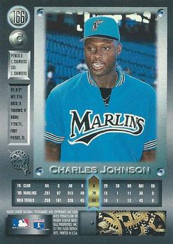 1996 Metal Universe #166 Charles Johnson Back