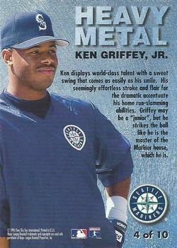 1996 Metal Universe - Heavy Metal #4 Ken Griffey Jr. Back