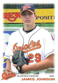 2003 Grandstand Bluefield Orioles #NNO James Johnson Front
