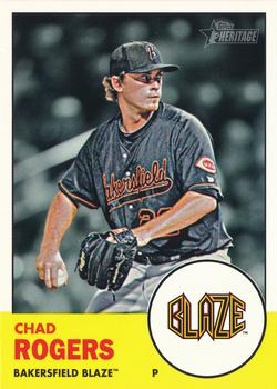 2012 Topps Heritage Minor League #95 Chad Rogers Front