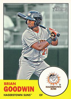 2012 Topps Heritage Minor League #183 Brian Goodwin Front