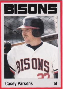 1987 Pucko Buffalo Bisons #9 Casey Parsons Front