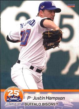 2012 Choice Buffalo Bisons #6 Justin Hampson Front