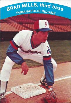 1984 Indianapolis Indians #9 Brad Mills Front
