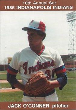 1985 Indianapolis Indians #22 Jack O'Connor Front