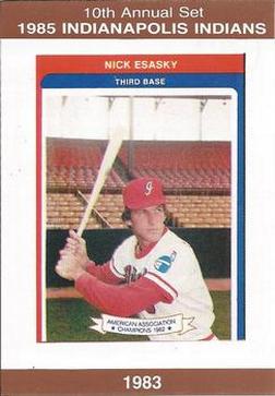 1985 Indianapolis Indians #35 Nick Esasky Front