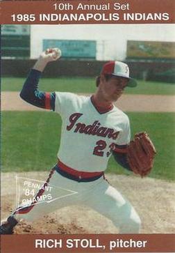 1985 Indianapolis Indians #4 Rich Stoll Front