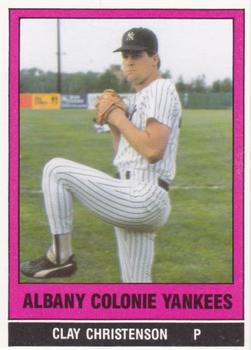 1986 TCMA Albany-Colonie Yankees #28 Clay Christiansen Front