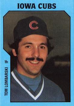 1985 TCMA Iowa Cubs #4 Tom Lombarski Front