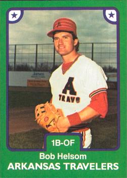 1984 TCMA Arkansas Travelers #7 Bob Helsom Front