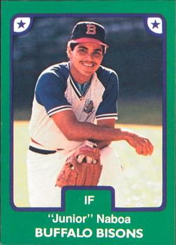 1984 TCMA Buffalo Bisons #4 Junior Noboa Front