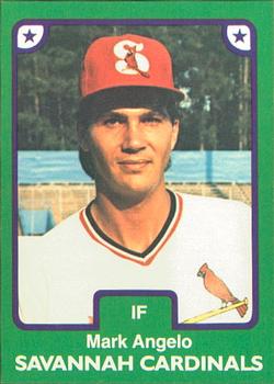 1984 TCMA Savannah Cardinals #11 Mark Angelo Front