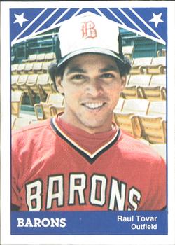 1983 TCMA Birmingham Barons #1 Raul Tovar Front