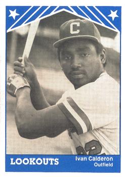 1983 TCMA Chattanooga Lookouts #27 Ivan Calderon Front