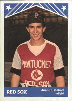 1983 TCMA Pawtucket Red Sox #15 Juan Bustabad Front