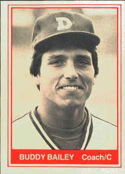 1982 TCMA Durham Bulls #23 Buddy Bailey Front