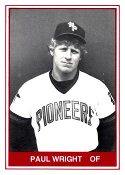 1982 TCMA Redwood Pioneers #17 Paul Wright Front