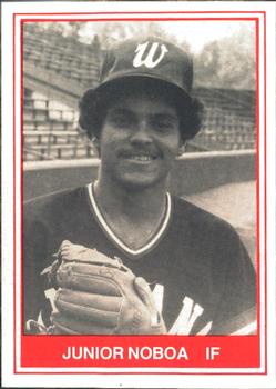 1982 TCMA Waterloo Indians #18 Junior Noboa Front