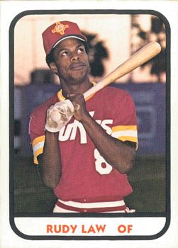 1981 TCMA Albuquerque Dukes #20 Rudy Law Front